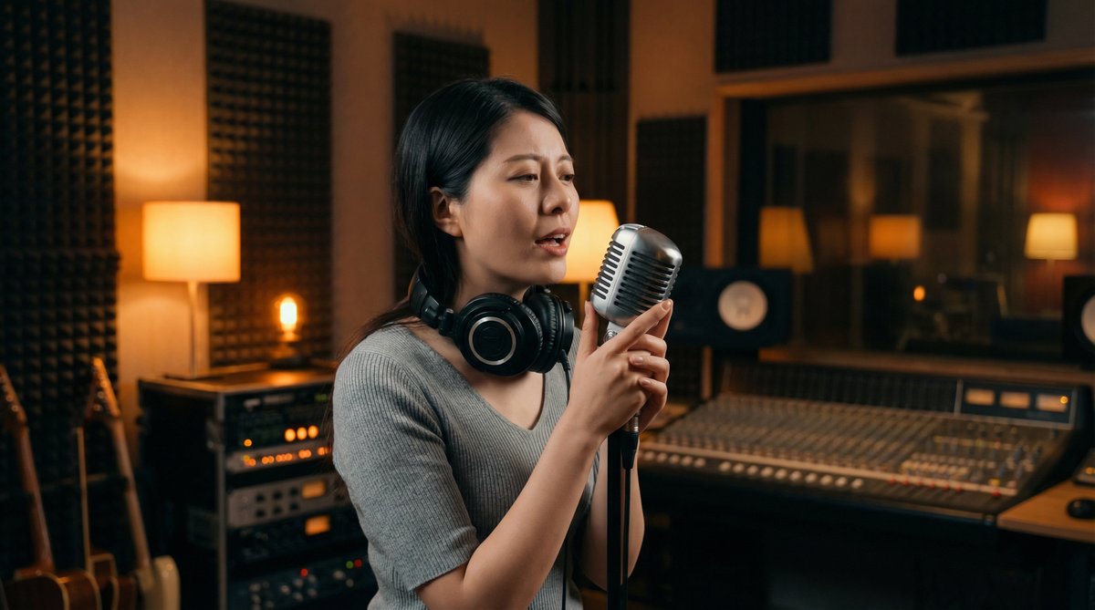 蓝导航音乐MV视频：原创歌曲录制